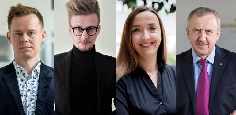 Na zdjęciu czworo naukowców Wyższej Szkoły Informatyki i Zarządzania w Rzeszowie